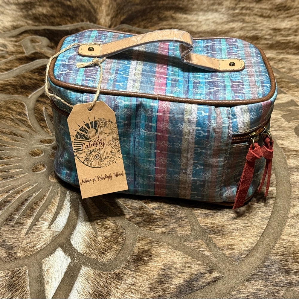 Catchfly Colorful Patterned Cosmetic Bag